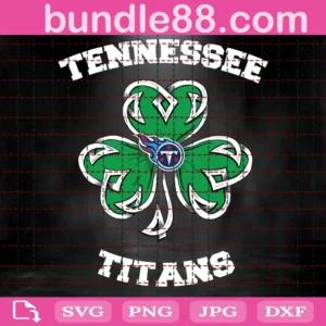 Tennessee Titans Lucky Clover Svg