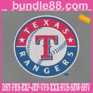 Texas Rangers Logo Embroidery Machine