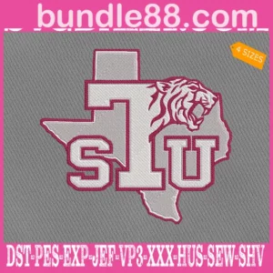 Texas Southern Tigers Embroidery Files