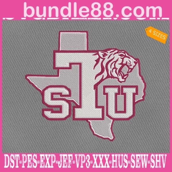 Texas Southern Tigers Embroidery Files