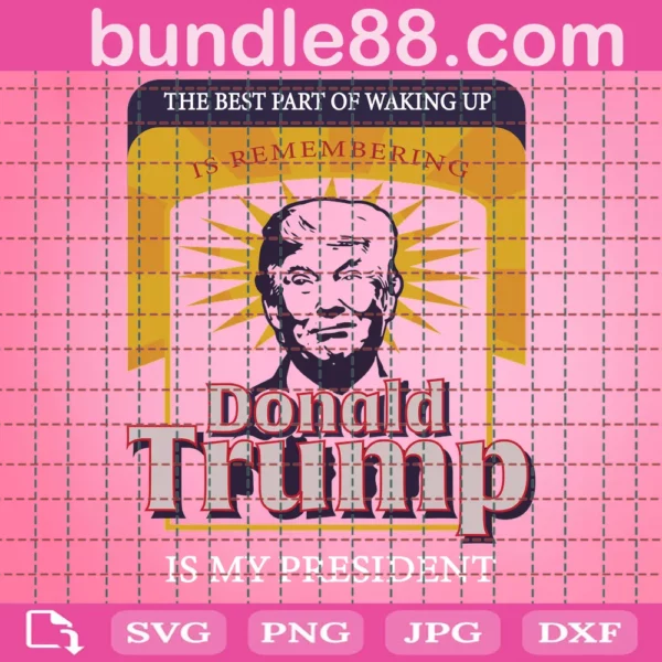The Best Part Of Walking Up Is Remembering Donald Trump Svg
