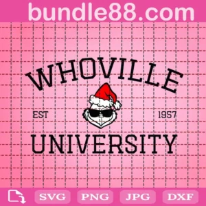 The Grinch Whoville University Svg