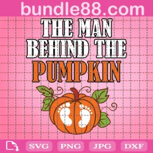 The Man Behind The Pumpkin Svg