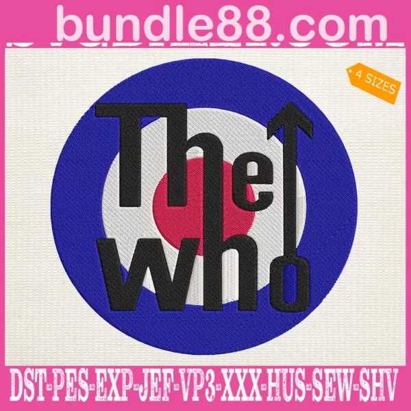 The Who Embroidery Design