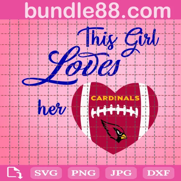 This Girl Loves Her Cardinals Svg