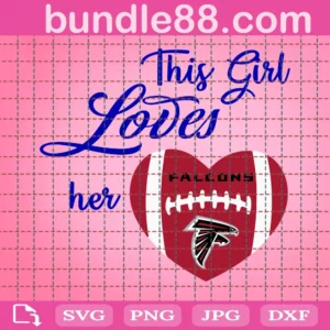 This Girl Loves Her Falcons Svg