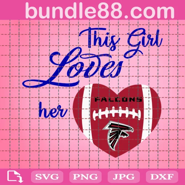 This Girl Loves Her Falcons Svg