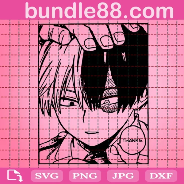 Todoroki Shouto My Hero Academia Svg