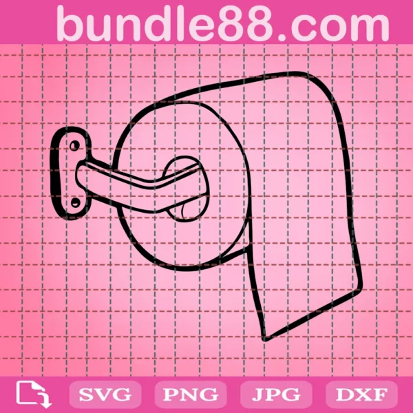 Toilet Paper Roll Svg