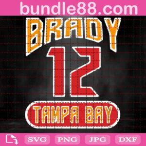 Tom Brady 12 Svg