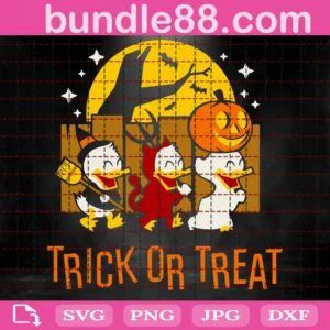 Trick Or Treat Donald Duck Svg