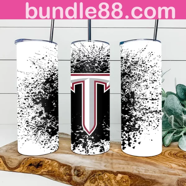 Troy Trojans Football 20oz Skinny Tumbler