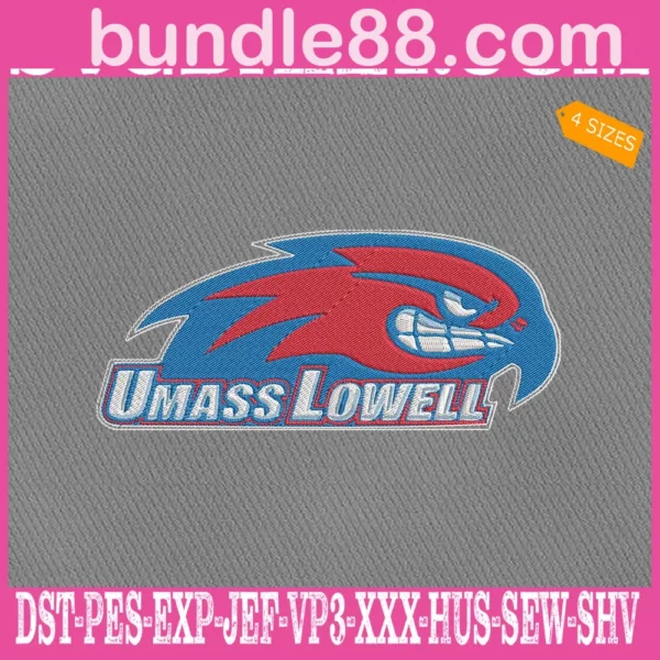 UMass Lowell River Hawks Embroidery Files