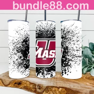 UMass Minutemen Football 20oz Skinny Tumbler