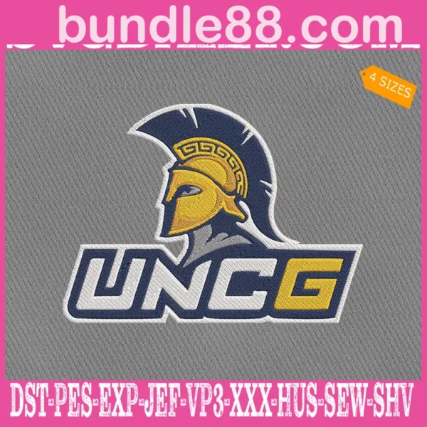 UNC Greensboro Spartans Embroidery Files