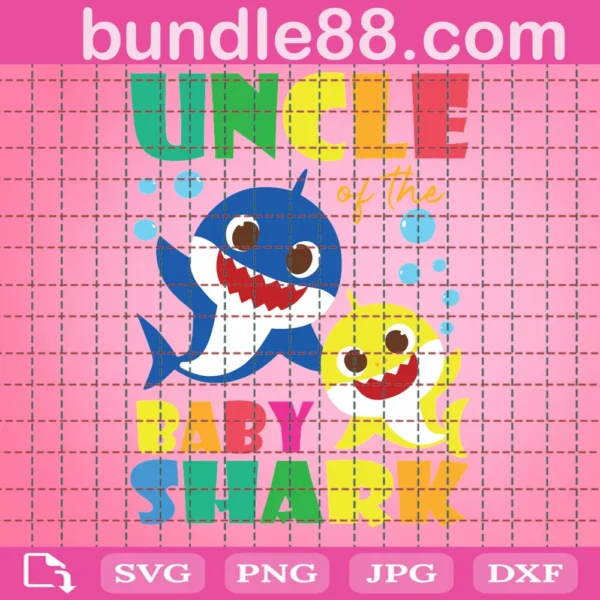 Uncle Of The Baby Shark Svg