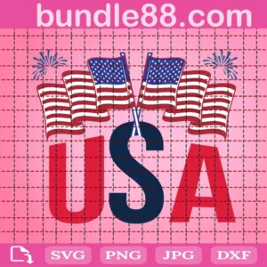 Usa Flag Svg, The 4Th Of July Svg