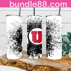 Utah Utes Football 20oz Skinny Tumbler