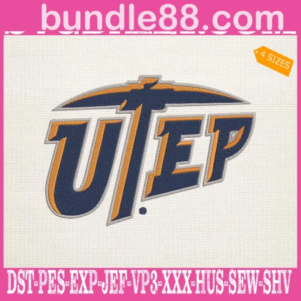 UTEP Miners Embroidery Machine