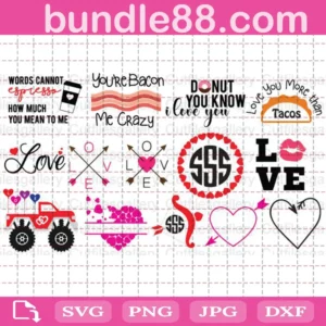 Valentine Bundle Svg Free