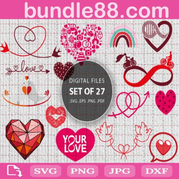 Valentine Love Bundle Svg Free