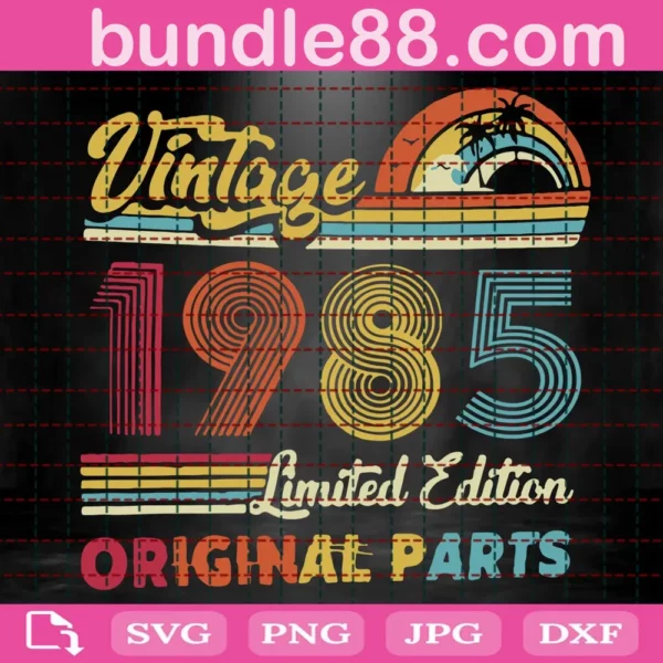 Vintage 1985 Svg