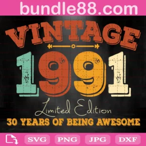 Vintage 1991 Limited Edition Svg