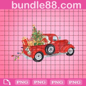 Vintage Christmas Car Png