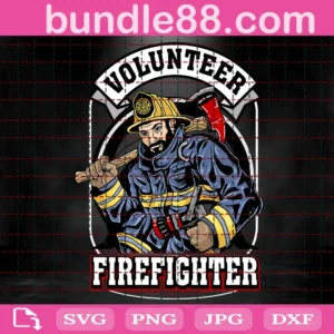 Volunteer Firefighter Svg