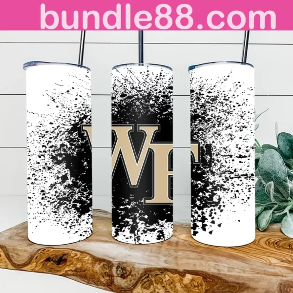 Wake Forest Demon Deacons Football 20oz Skinny Tumbler