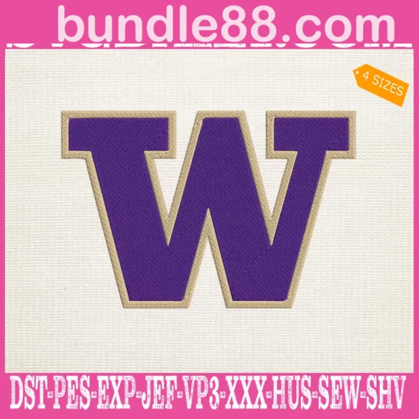 Washington Huskies Embroidery Machine