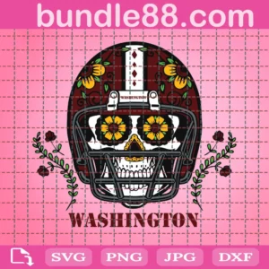 Washington Redskins Skull Football Svg