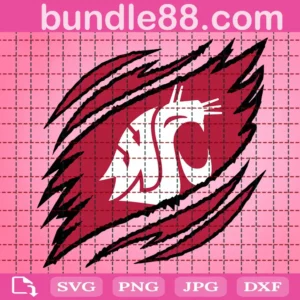 Washington State Cougars Claws Svg