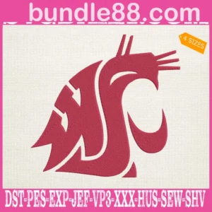 Washington State Cougars Embroidery Machine