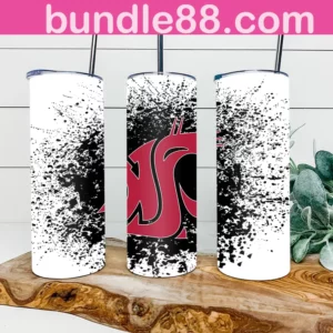 Washington State Cougars Football 20oz Skinny Tumbler