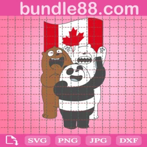 We Bare Bears Canada Flag Instant Download