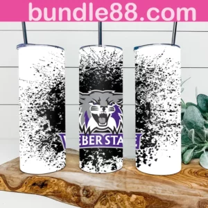 Weber State Wildcats 20oz Skinny Tumbler