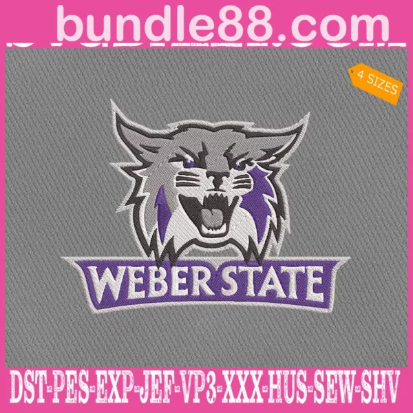 Weber State Wildcats Embroidery Files