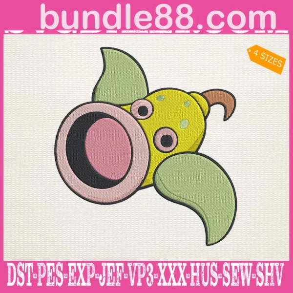 Weepinbell Pokemon Embroidery Design