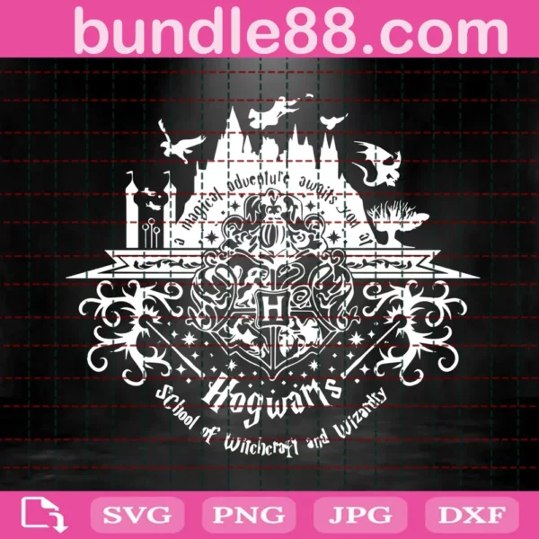 Welcome To Hogwarts White Svg