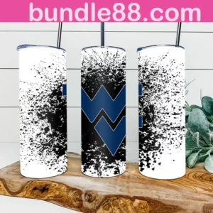 West Virginia Mountaineers Football 20oz Skinny Tumbler