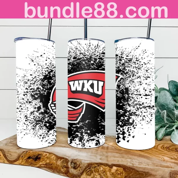 Western Kentucky Hilltoppers Football 20oz Skinny Tumbler