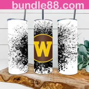 Western Michigan Broncos Football 20oz Skinny Tumbler