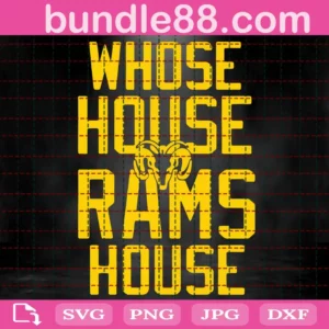 Whose House Rams House Svg