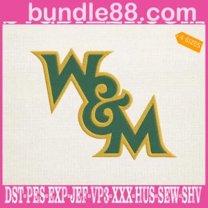 William & Mary Tribe Embroidery Files