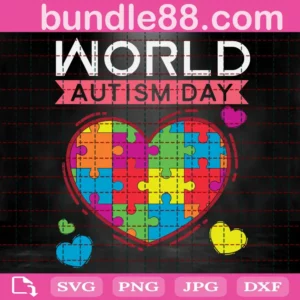 World Autism Day Svg