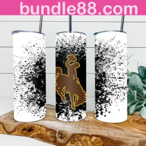 Wyoming Cowboys Football 20oz Skinny Tumbler