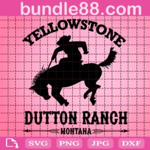 Yellowstone Dutton Ranch Montana Svg