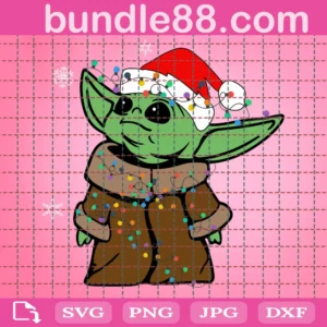 Yoda Baby Christmas Svg