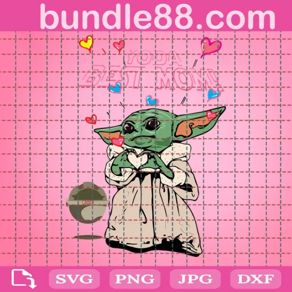 Yoda Best Mom Svg